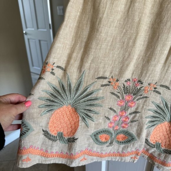 Spartina 449 Linen Embroidered Dress - Picture 4 of 10